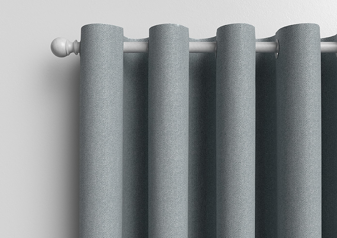 Soft Chevron, Lead Grey - Made to Measure Curtains - Image 13